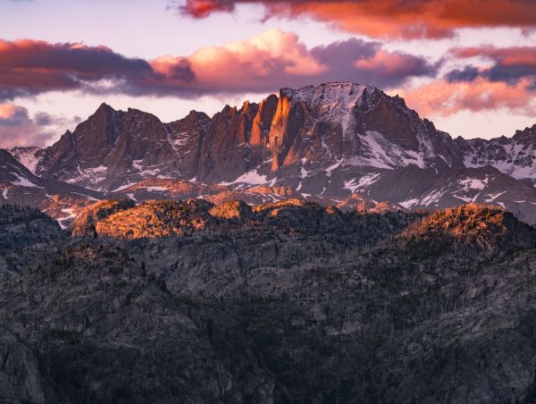 Grand Teton in full sunset glory.