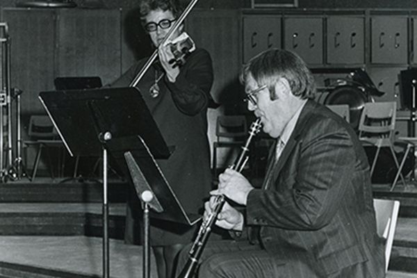 Norma and Ralph Hartse play music together