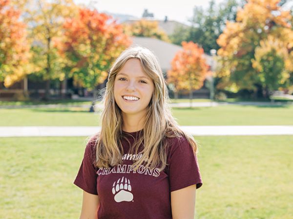 A student at the University of Montana
