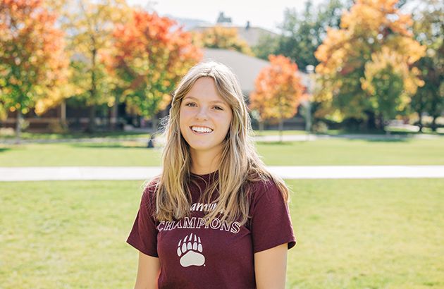 A student at the University of Montana