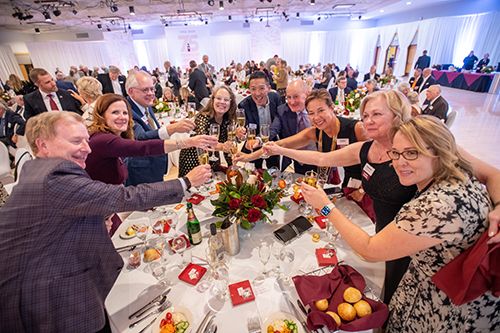 Guests at the 75th anniversary celebration