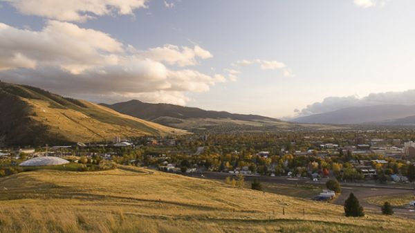 University of Montana campus on a sunny day