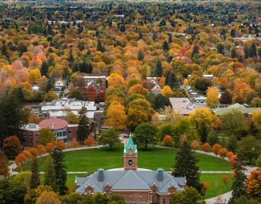 View of campus from Mount Sentinel