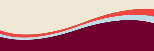 illustration with three horizontal stripes of UM colors 