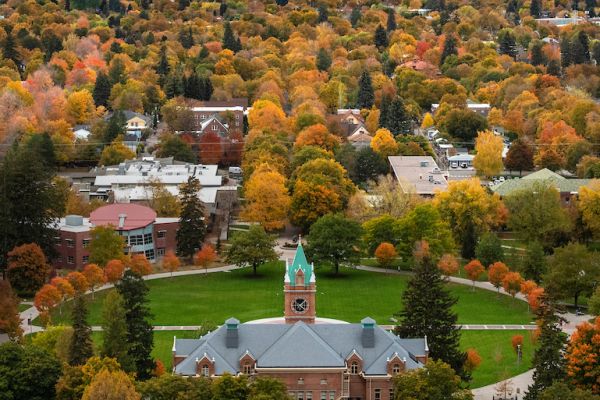 View of campus from Mount Sentinel