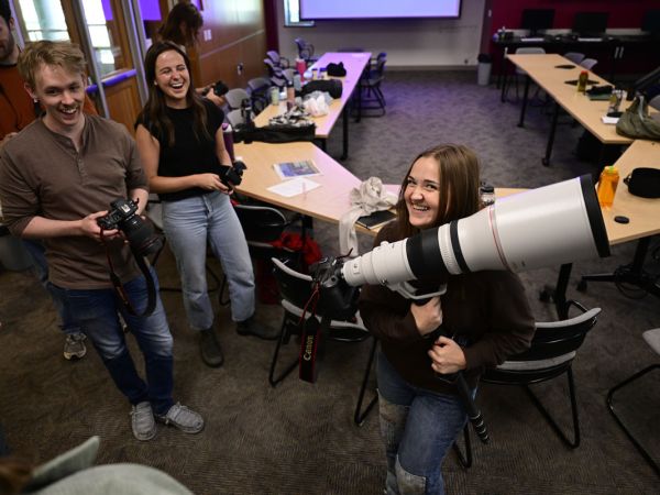 Students at the first Photo Workshop