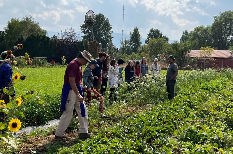 Students on field trip