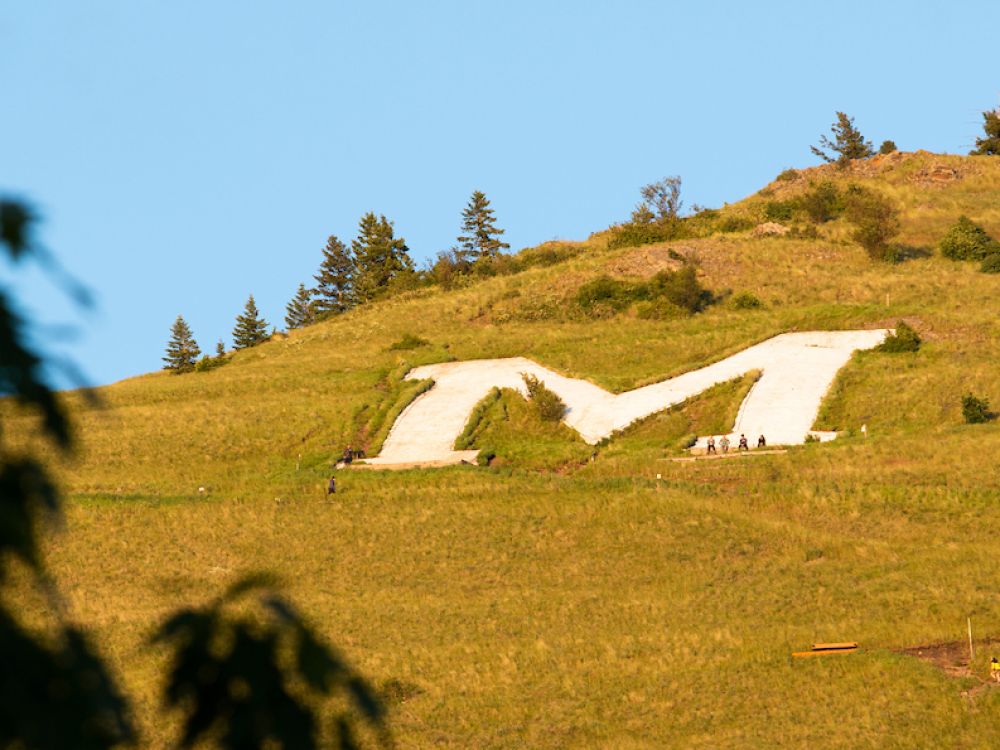 The M on Mount Sentinel