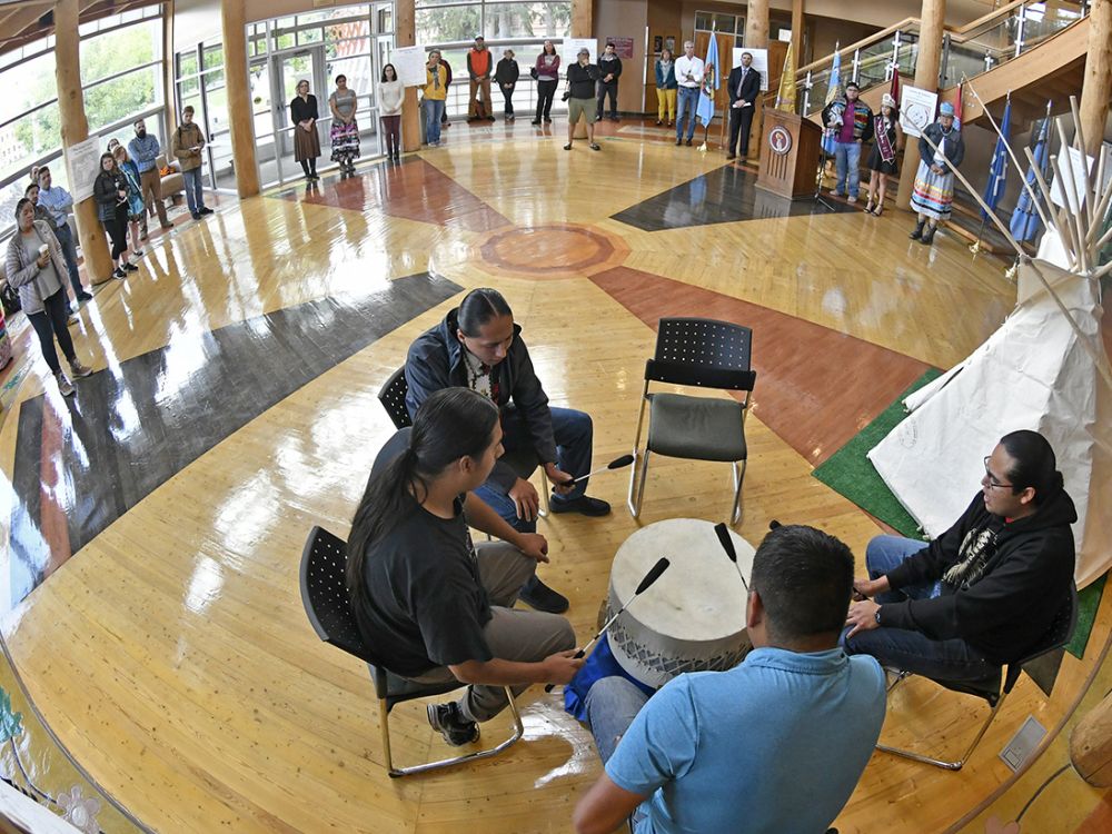 Photo of Heritage Day celebrationAs with last year’s American Indian Heritage Day, the 2020 celebration is open all members of the campus community, but with masks and social distancing required.