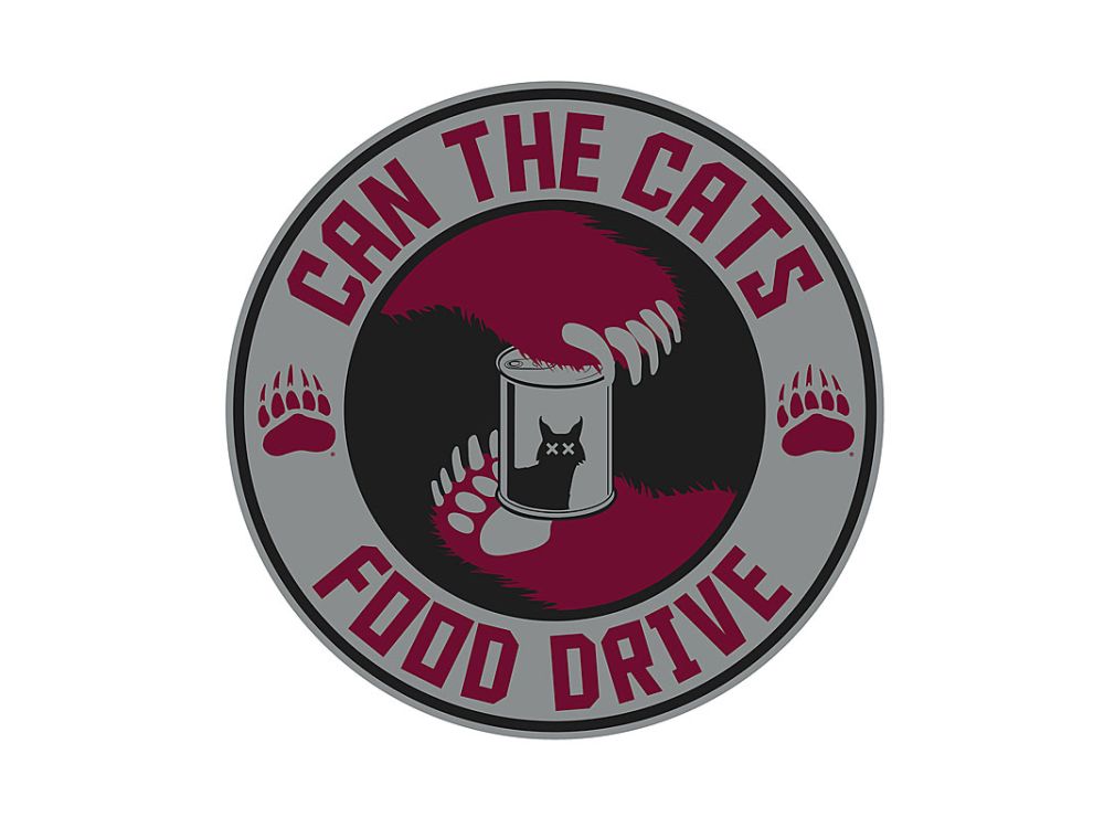 The logo for the Can the Cats food drive