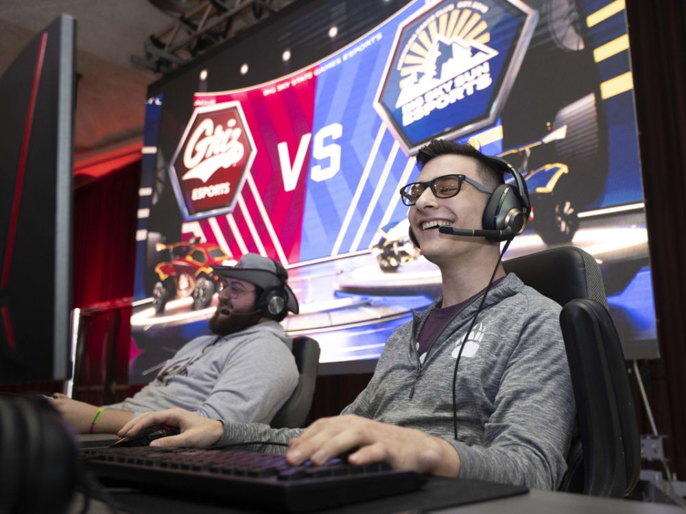 A photo of a UM Esports player.