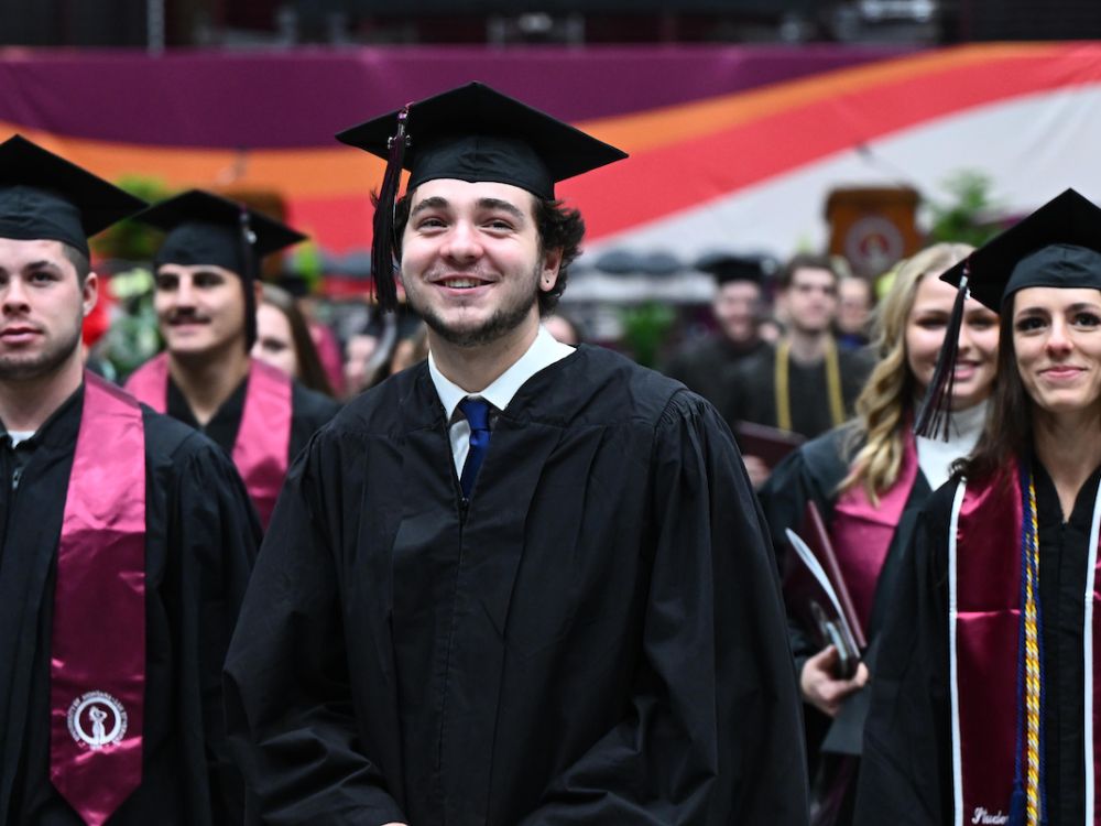 UM students at the 2022 commencement ceremony