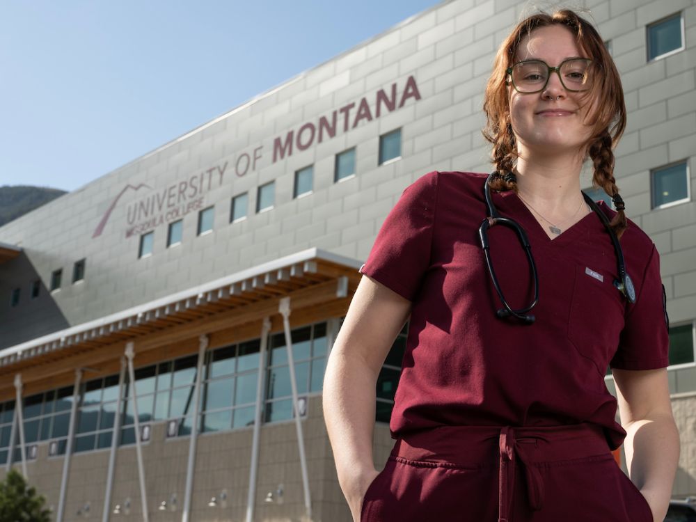 Photo of Brownlee outside Missoula College