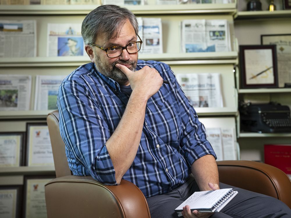 Photo of Lee Banville in his office