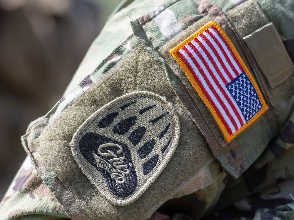 A shoulder patch for UM ROTC