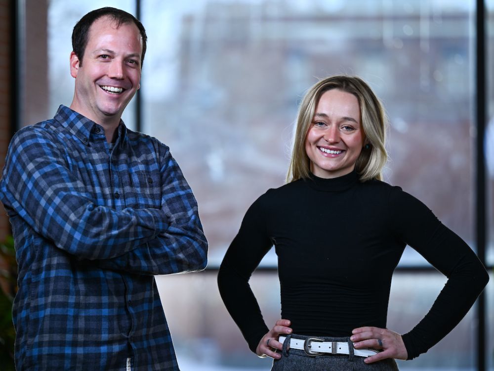 Photo of Alex Clark and Gillian Ellison