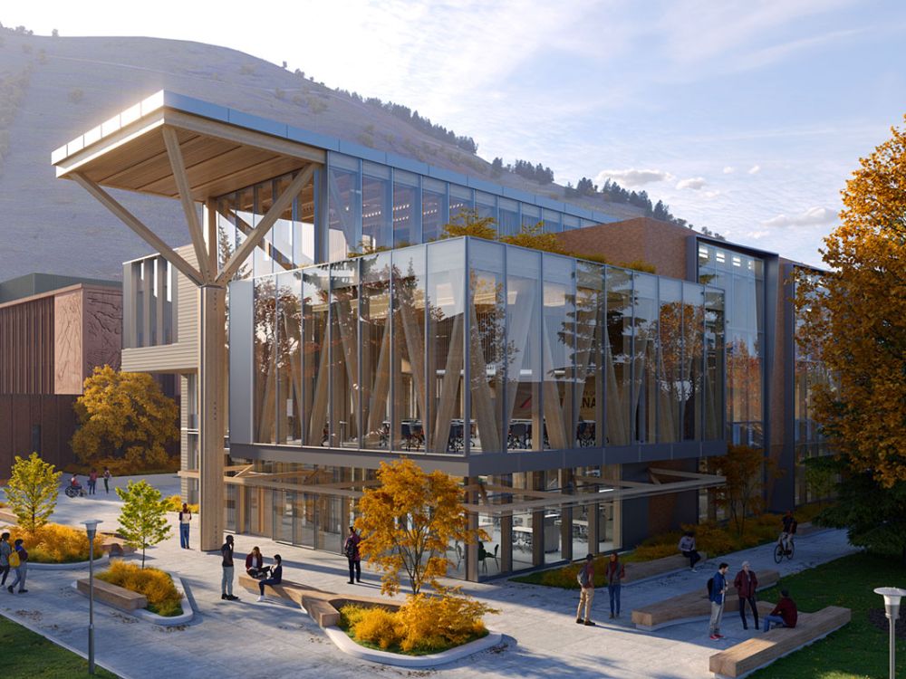 A rendering of the planned building.