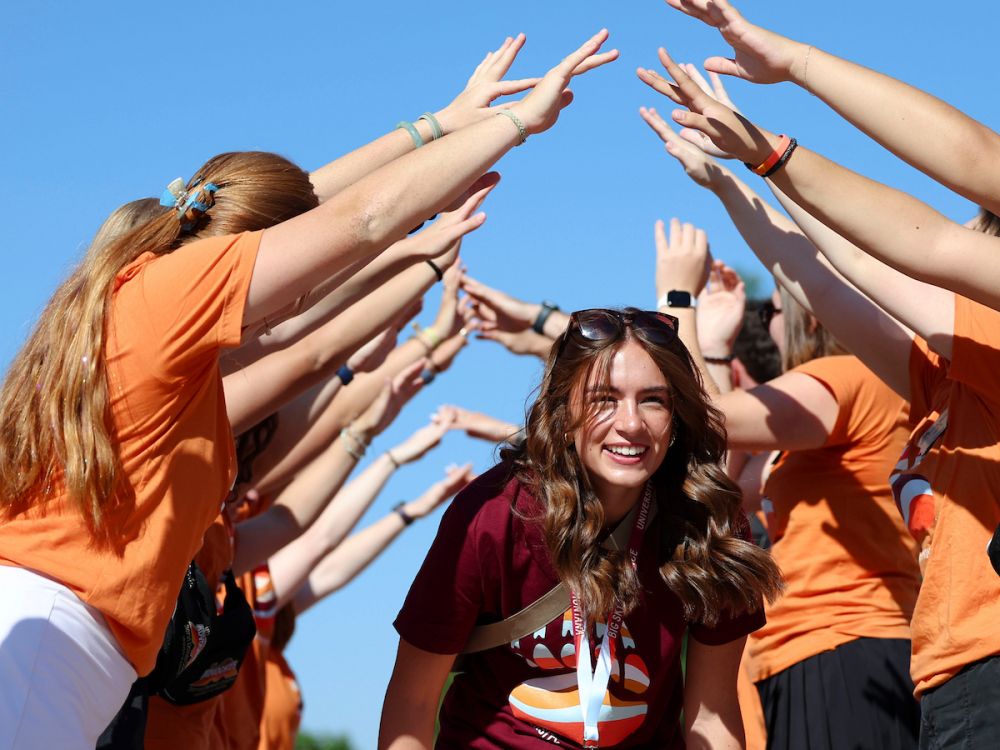 A UM student participates in the Big Sky Experience