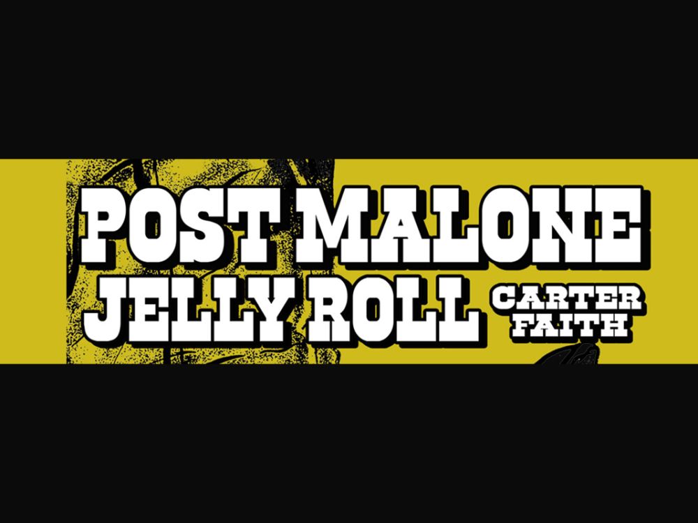 A concert promotional file for Post Malone and Jelly Roll