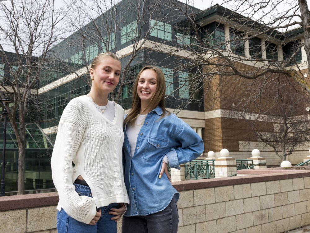 Maya Haugan and Brianna Shirley.