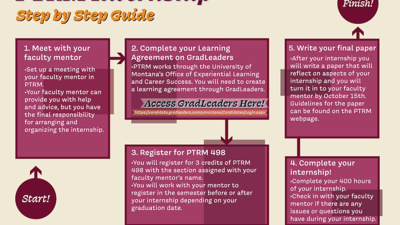 Internship information graphic 