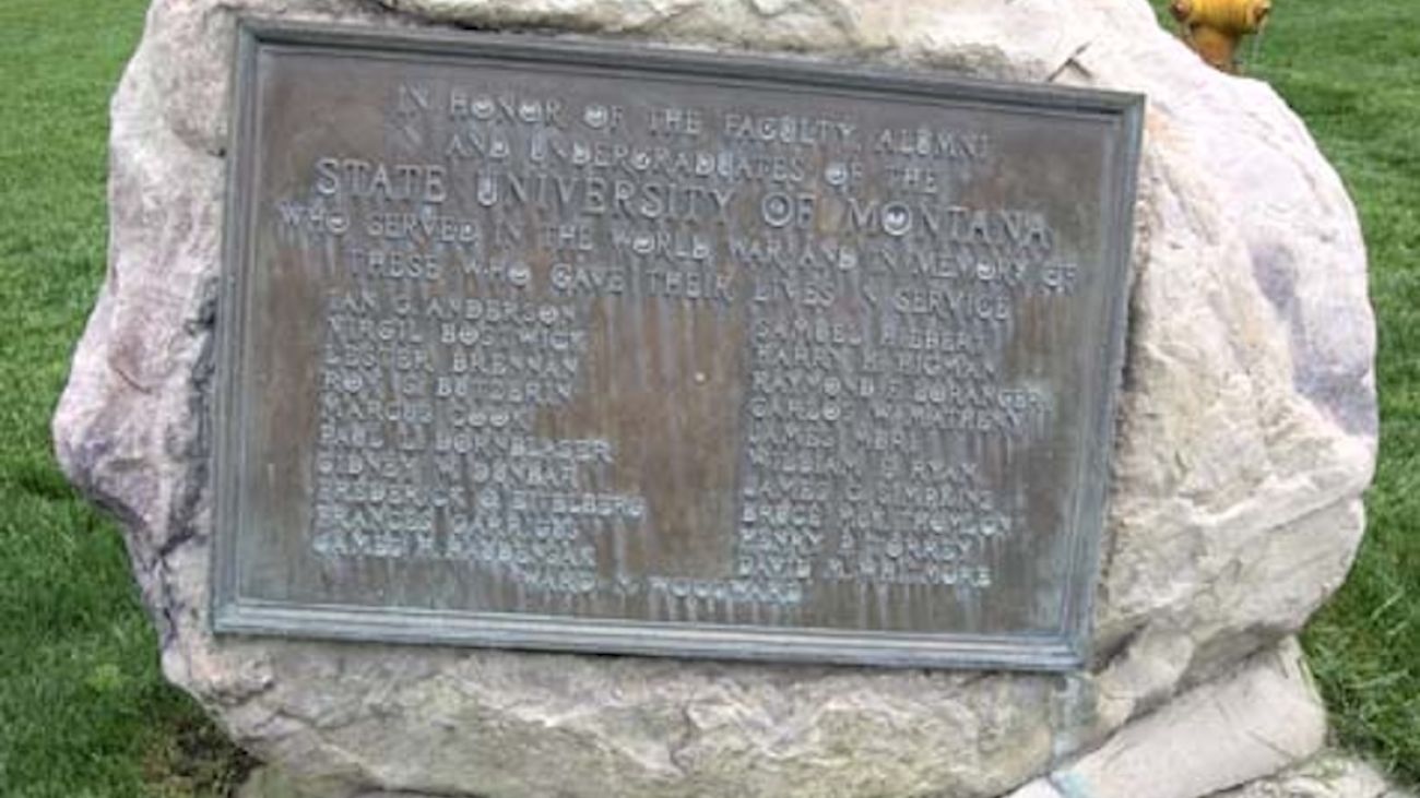 Memorial Row monument on the Oval