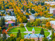 image of campus in the fall