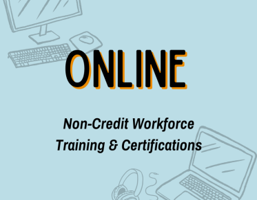 Online non workforce training text over a laptop computer