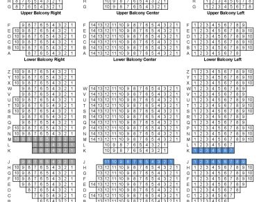 Dennison Theatre Seating Map
