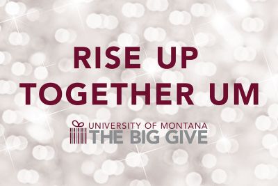 A logo that says Rise Up Together UM. the UM Big Give.