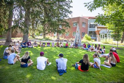 UM Advocate leads a small group activity 2019