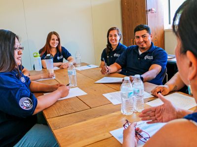 AmeriCorps VISTA members discuss their project