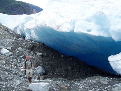 Soil sampling, Mendenhall Glacer, AK
