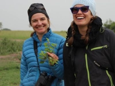 Sharon Hood and Alexis Billings in Tanzania