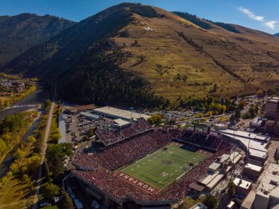 Washington-Grizzly Stadium from above