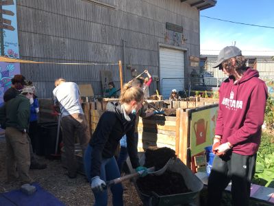 Students at Soil Cycle