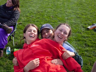 Griz Women's Ultimate Players Hugging