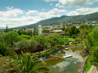 Universidad San Francisco de Quito aerial campus image