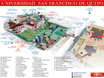 Universidad San Francisco de Quito Campus Map