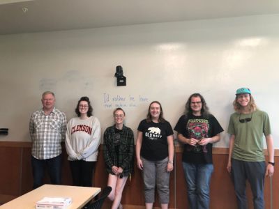 Robert Stubblefield with the first graduating BFA class