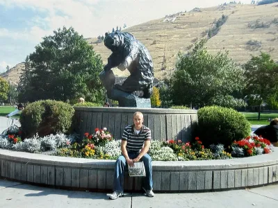 kyle with bear