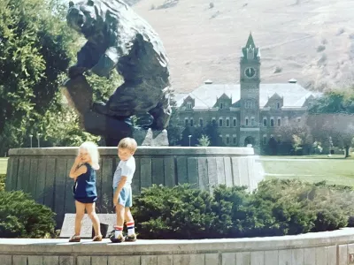 laura and brother