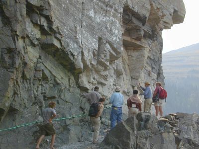 don and a group on a rock face