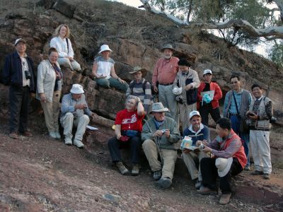 Don and a group in australia