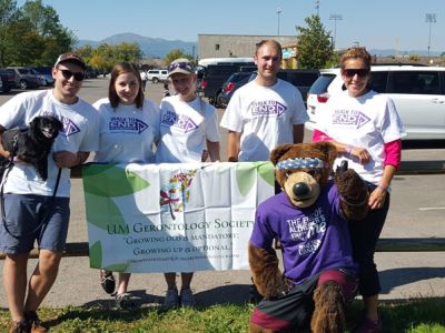 UMGS members had a great time volunteering at the 2015 Walk to End Alzheimers with Monte the bear!