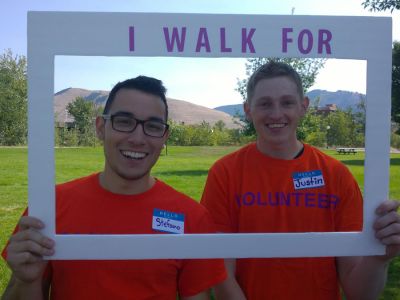 UM Gerontology Society members volunteer at the Missoula Walk-to-End Alzheimer's