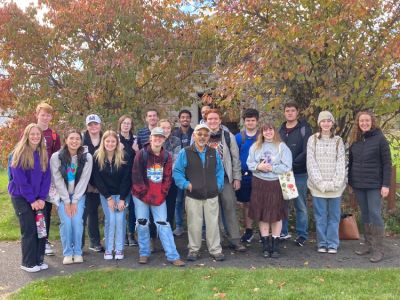 Students gather at Fort Missoula