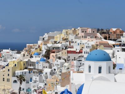 Photo of Greek buildings