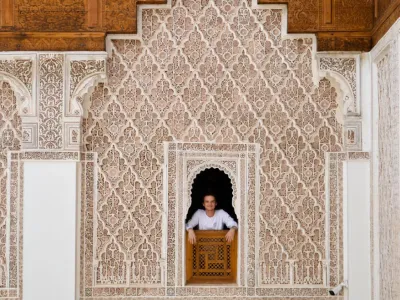 Student smiles in Morocco