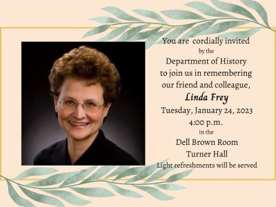 Linda Frey Memorial Gathering Invitation